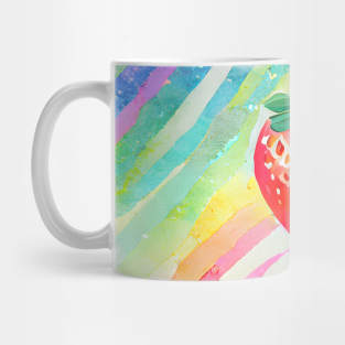 Colorful Vibrant Rainbow Strawberries Mug